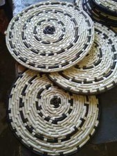 New natural round - natural, raffia