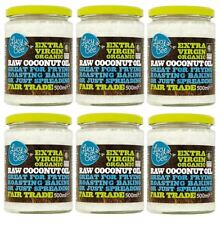 Lucy Bee Extra Virgin Raw Organic Coconut Oil - 500ml (Pack of 6)