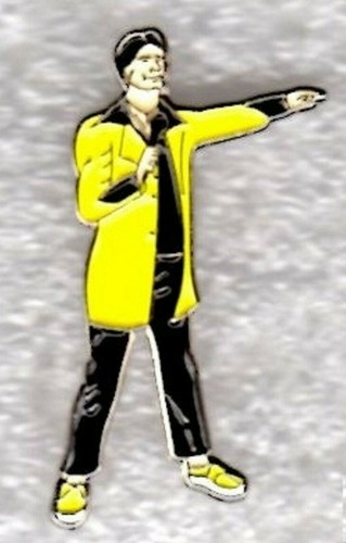 Teddy boy pin badge - teddy,