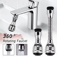 360° Faucet Extender Bendable Kitchen Sink Flexible Tap Spray Head Attachment
