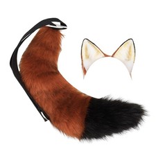 Fox Ears and Tail Set Cosplay Hair Accessories Hair Hoop Headband Headwear Hair