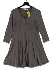 Myrine A-Line Midi Dress L in Grey