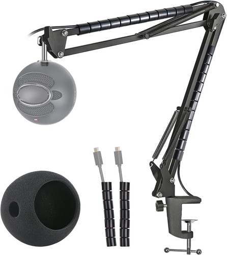 Blue snowball mic stand with - snowball,