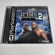 WWF Smackdown 2 Know Your Role (Playstation PS1) Black Label Complete CIB Tested