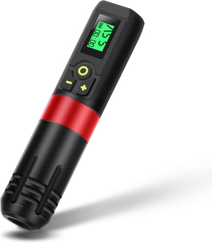 Red wireless tattoo machine - red,