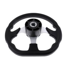310mm Aluminum Shape Marine Boat Steering Wheel 3 Spoke 3/4