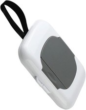 Travel Refillable Wet Wipe Holder Portable Baby Wipes Dispenser Box Grey