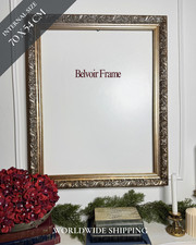 Antique Ornate Gold Frame: French Baroque Belvoir 80 x 65 cm
