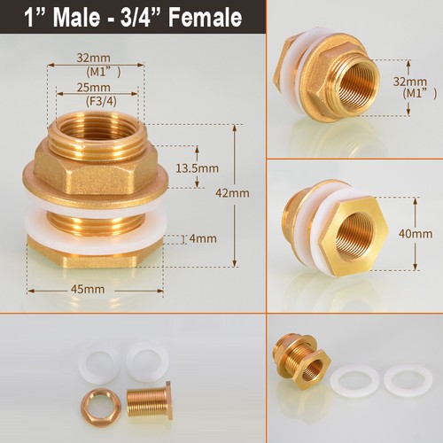 Bsp female male thread water - female/male,