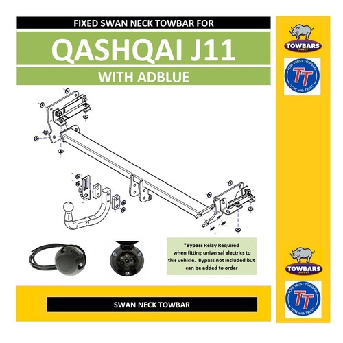 Swan neck towbar for - swan,