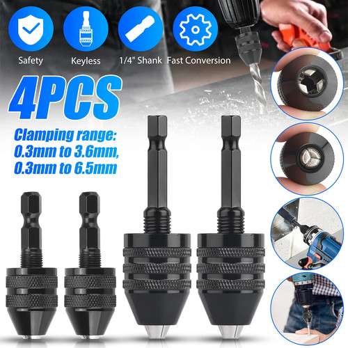 Hex shank keyless drill - 1/4"hex,