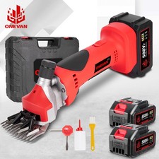  2 Battery Cordless Shears 550W Electric Sheep Shearing Clippers Shears 3500RPM