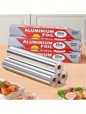 Aluminium Catering Kitchen Tin Foil Roll 20m for BBQ Food Wrap Roll Heavy Duty 