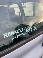 Renault ELF Retro Sticker - Genuine Renault 5 R11 Clio Rear Sticker