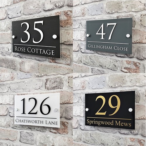 Contemporary house sign - contemporary,
