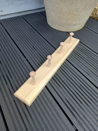 Wooden peg coat rack - rack, shaker