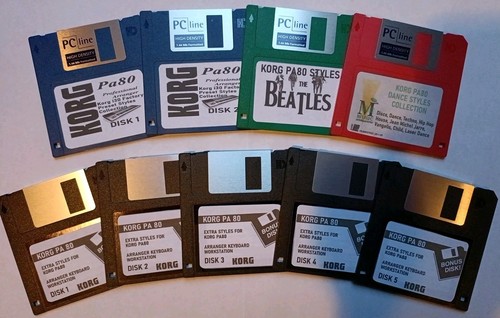 Korg pa80 floppy disks style - floppy,