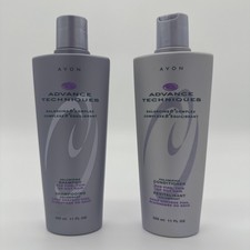 SEALED AVON ADVANCE TECHNIQUES SHAMPOO & CONDITIONER 11 OZ SET  NOS RETIRED B2