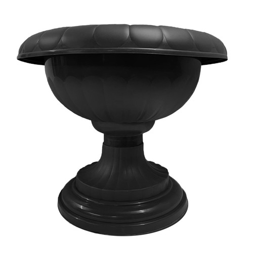 Black 42cm grecian planter - 42cm,
