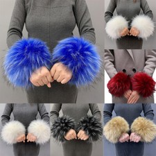 Faux Fox Fur Cuffs Wristband