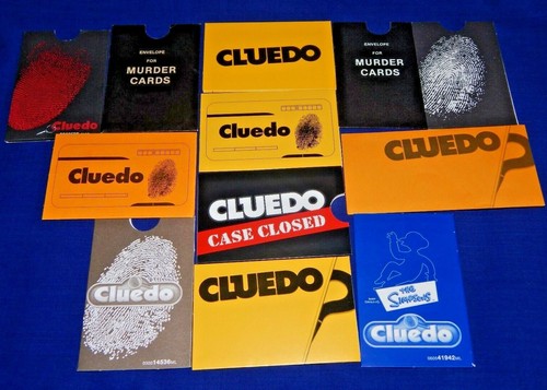 Cluedo envelope spare pieces - cluedo,
