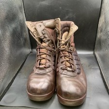 British Army Surplus Brown Leather Bates Male Combat Patrol Boots - Size UK 9 W
