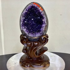 8.8LB  Large Natural amethyst Dinosaur egg Quartz Crystal specimen healing