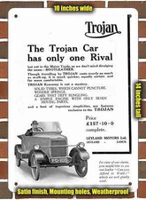 Metal Sign - 1924 Trojan Car-