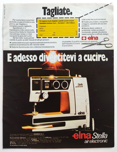 Advertising elna stella - elna,