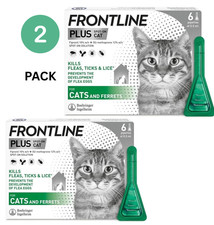2x FRONTLINE Plus Flea & Tick