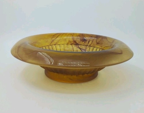 Amber cloud glass - cloud, bowl