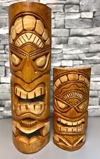 Wall Hanging Tribal Tiki Mask - Albesia Wood - Hand Carved