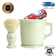 3 Piece Shaving Set White