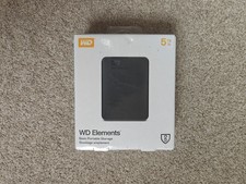 WD Elements Portable External Hard Drive HDD  5TB