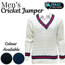 Men's V-Neck Cricket Jumper