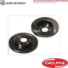 2x BRAKE DISCS BG4324C FOR VW