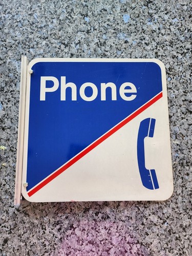 Vintage pay phone sign - vintage,