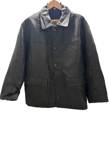 Vintage genuine black leather - vintage,