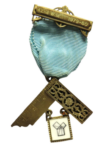 Vintage silver gilt - gilt, masonic