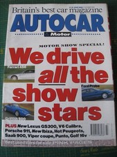 AUTOCAR MAGAZINE OCT 1993