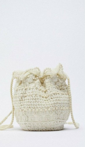 Zara mini fabric bucket - zara,