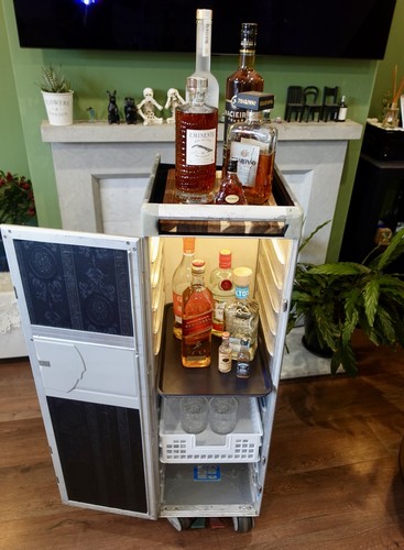 Airline trolley mobile bar - trolley-,