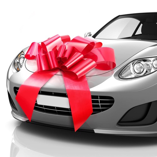 Huge red car gift - car,