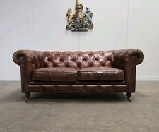 48. TWO SEATER VINTAGE BROWN