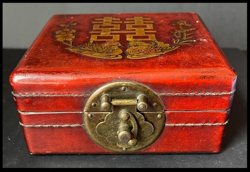 Chinese leather brass - leather, &