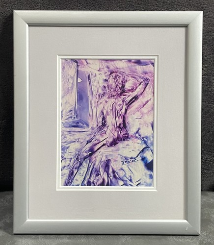 Encaustic wax artwork nude - encaustic,