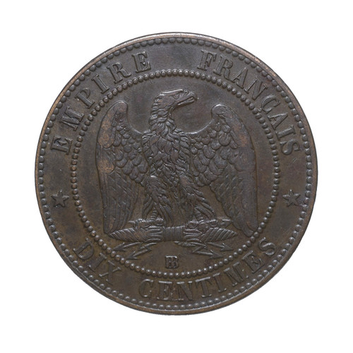 1865 france centimes - bb, 10