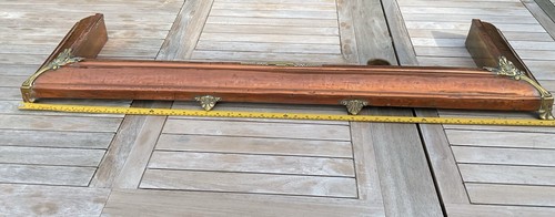 Brass fire surround fender - brass,