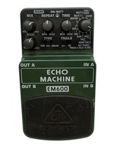 Behringer EM600 Echo Machine Delay Rare Guitar Effect Pedal Tested Working