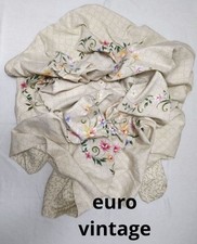 Brocante Antiques Vintage French Floral Duvet Cover King Size, Euro Style